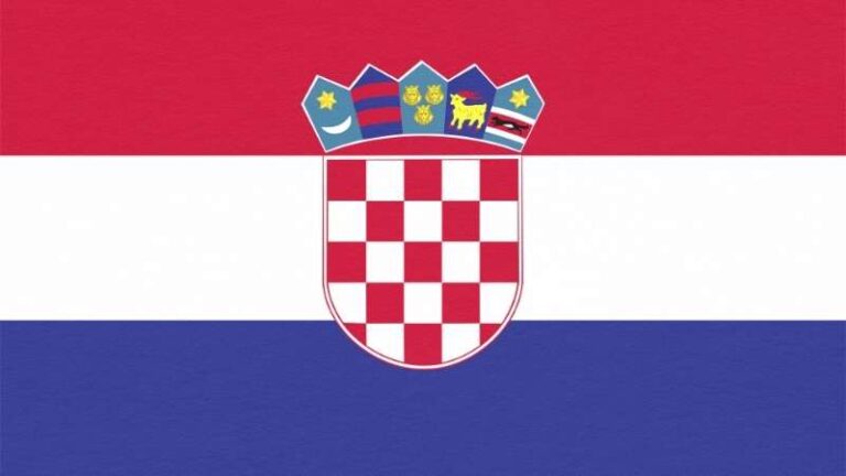 Flat Background image of the Croatian Flag.