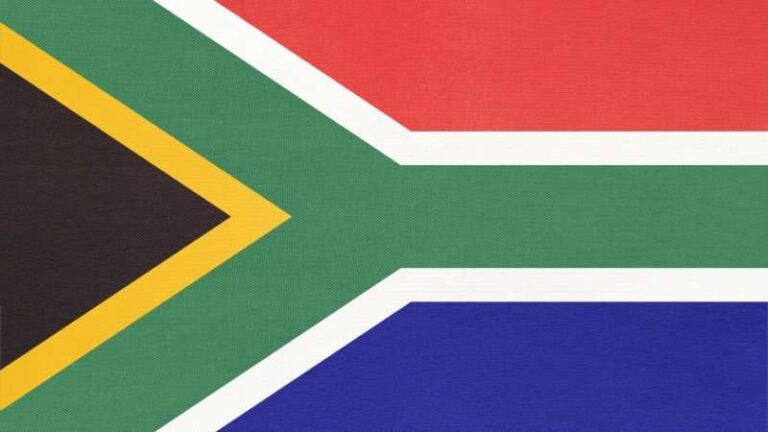 Flat Background image of the South African Flag.